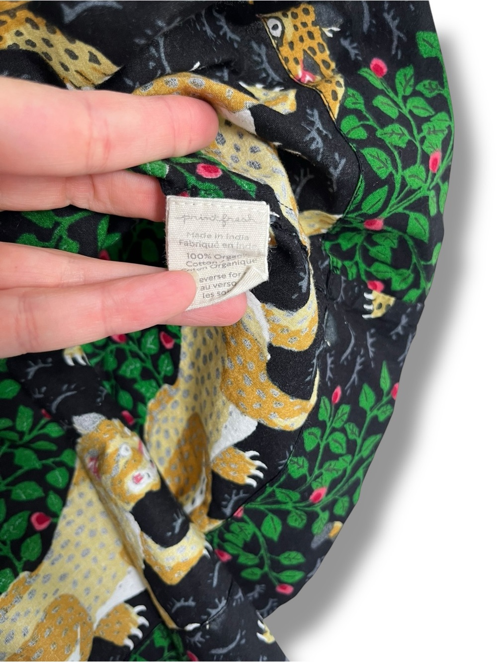 Print Fresh Pajama Top Bagheera Cami Organic Cotton Anthropologie Leopard Small - Picture 6 of 11
